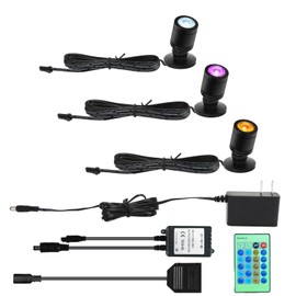 Taysing Color LED Spot Light Indoor Little Mini Spotlight Accent Lights for Display, Paintings, Pictures, Plants, Jewelry, Shelves, Cabinets, Posters, Showcase