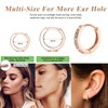LICHUAN Silver Hoop Earrings for Women, Hoop Earrings with AAA