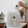 Multi-purpose rotary kitchen cosmetic paper cup flower shelf organizer white