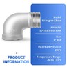 ERGAOBOY 2 Pcs 1" Male to 1" Female BSP Pipe