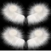 4pcs Faux Fur Fabric Pre Cut Strips - 2"x60" Fur