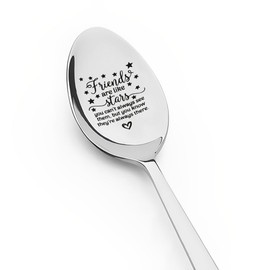Best Friend Coffee Tea Spoon Birthday Gifts for Women Men Friends Graduation Gifts for Him Work Bestie Gifts for Her Best Friends Gifts for Boys Long Distance Friendship Gifts for Girls Gifts for Kids