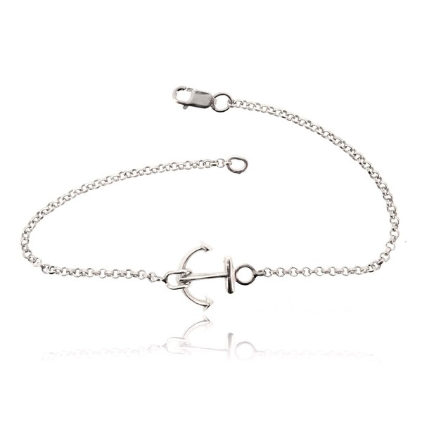 Sovats Woman Anchor Chain Bracelet, Size 20