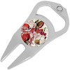 NewCharms Flowers in Book Golf Ball Marker Divot Repair Tool