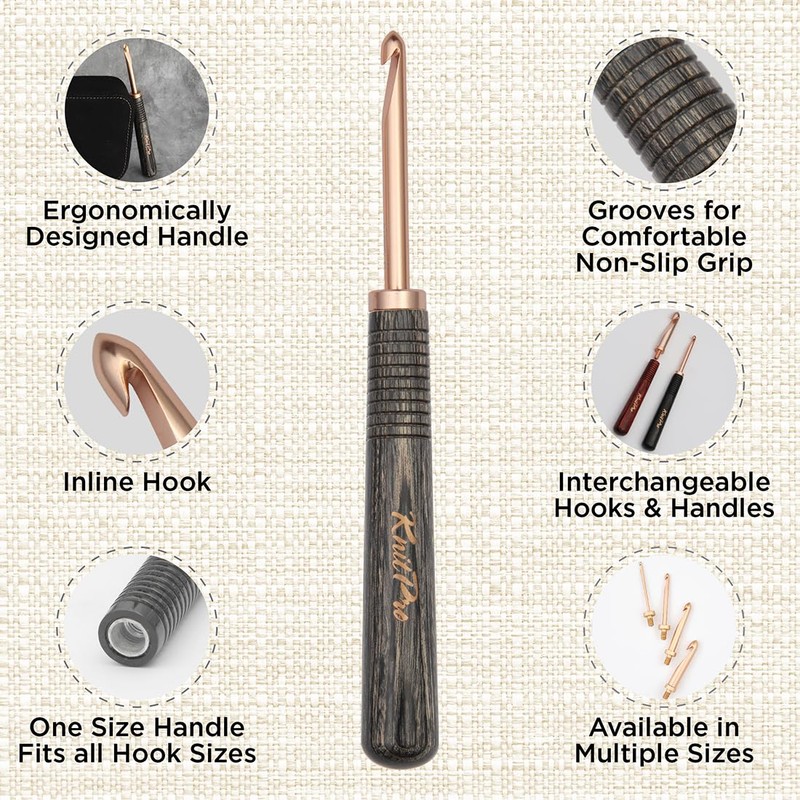 KnitPro Oasis Inter. Crochet Hook Set 2.0-5.0 mm Starter -