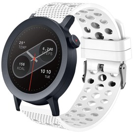 Lamshaw Compatible with CMF Watch Pro 2 Band, Silicone Replacement Wristbands Sport Strap with Metal Buckle Compatible with CMF Watch Pro, Watch Pro 2 Smartwatch (22mm size band, White)