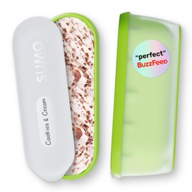 Set of 2, Ice Cream Containers for Homemade Ice Cream - 1.5 Quart Each, Reusable Freezer Storage Containers - Green