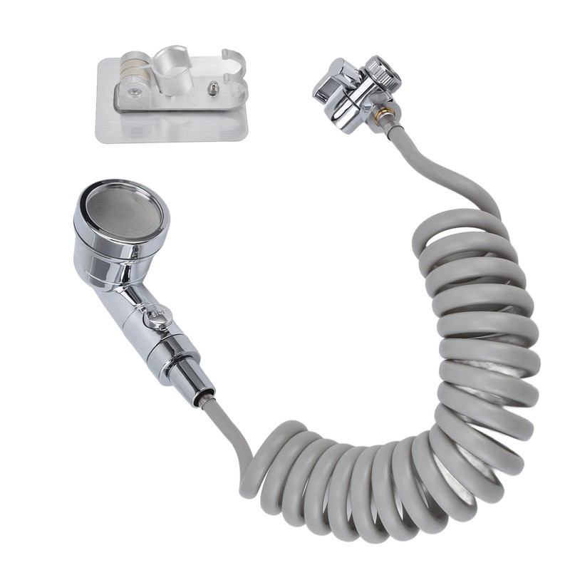 Sink Shower Sprayer Stretchy Hose Adjustable Mode Faucet Sprayer Attachment