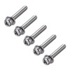sourcing map M4 x 30mm Stainless Steel Phillips Pan Head