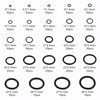 AUTOUTLET 24 Sizes 800Pcs Nitrile Rubber NBR O-Ring Gasket Ring