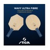STIGA Unisex Wavy Ultra Fiber Cybershape Table Tennis Blade, Blue,