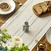 Artoid Mode Boho Cream Tassel Table Runner, Farmhouse Style Kitchen