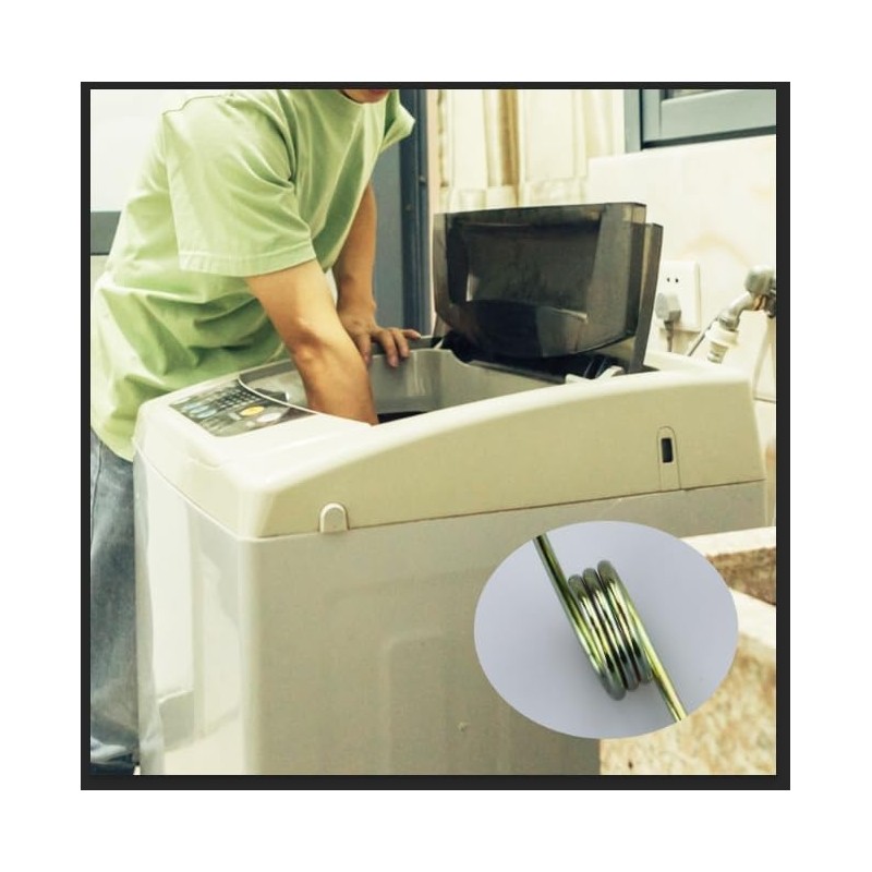 Sourcing Map Metal Tension Spring Bronze Tone Steel Compression Spring