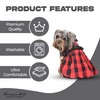 Parisian Pet Dog Dress - Red Checkered Dog Clothes -