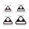 TiSuit 12Pcs 1" Triangle Buckle Adjuster D Ring for Strap
