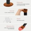 Brochas De Maquillaje Kabuki Para Base Con Esponja 3