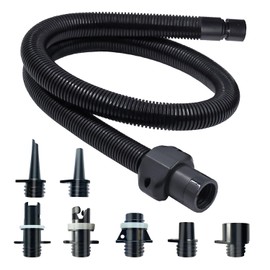 ZAFIED Paddle Board Pump Adapter Hose, Sup Pump Adaptor Hose Kit with 7 Air Valve Nozzles, Electric Air Pump Accessories Fit for Inflatable Stand Up Paddle Board/Boat/Tent/Pool/Mat
