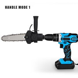 Saw Conversion Head Adapter, Electric Drill to Saw Adapter Conversion Head, Electric Chainsaw Mounting Kit for 6-13mm 3-Jaw Chuck Electric Drill