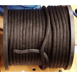 Mad Dog ANCHOR ROPE DOCK LINE 3/8" X 100' BRAIDED  BLACK MADE IN USA