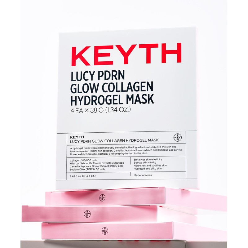 Kiss Lucy PDRN Glow Collagen Hydrogel Mask 38g * 4