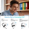 AIAUXAI Wired Over Ear Earbuds with Ear Hooks Mic for