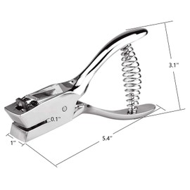 Hand Held ID Card Slot Hole Punch Metal Puncher Plier Punching Tool for ID Card Badge PVC Photo Tag