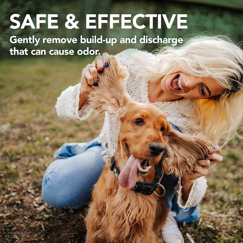 Vet's Best Ear Relief Finger Wipes | Ear Cleansing Finger
