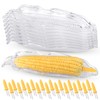 9 Pcs Corn Trays with 20 Pcs Corn Holders on