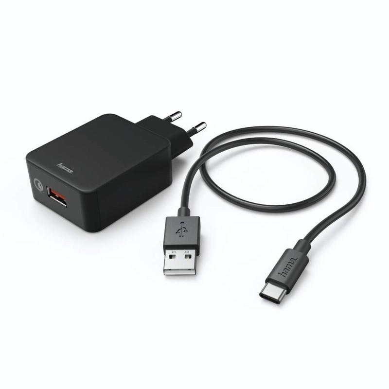 Hama 00183230 mobile device charger Indoor Black - Mobile Device