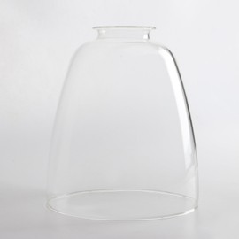 Permo Lighting Fixture Replacement Oval Cone Clear Glass Shade