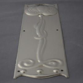 Art Nouveau Nickel Finger Plate