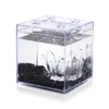 Mini Betta Fish Tank, Stackable Small Fish Bowl for Desktop