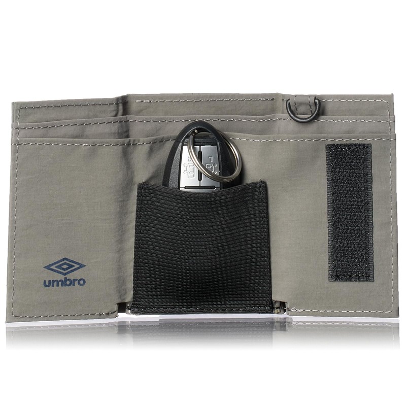 Umbro Men's and Women's Trifold Wallet with Neck Strap, Lightweight