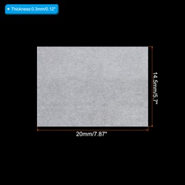 PATIKIL 20 x 14.5cm Shrink Plastic Sheets Set of 20 Printable Sanding Blank Heat Shrink Film Sheets with Key Holder Accessories for DIY White