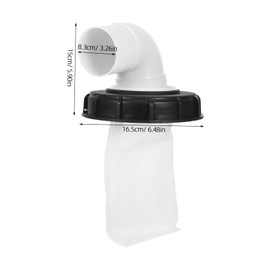 BESPORTBLE IBC Lid Filter Cap Water Tank Rain Filtration System Leaf Trap Cover IBC Tote Tank Lid Strainer Rainwater Harvesting Kit