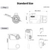 CNLINKO LP-28 8-Pin Industrial Waterproof Connector Shell Solder Connector, IP68
