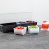Restaurantware Bar Lux 1.6 Pint White Plastic Condiment Caddy Insert,