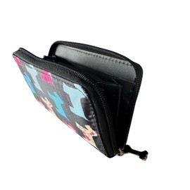 Solis Accessories Scotty Dog Print Zip Around Wallet – Women’s Concertina Purse with Card Slots, Coin Pocket & Divider – 16 x 10 x 2.5 cm (Black)