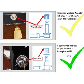 The String Butler V3 Lux (Black and Gold) - Best Guitar Upgrade to Improve Tuning Stability