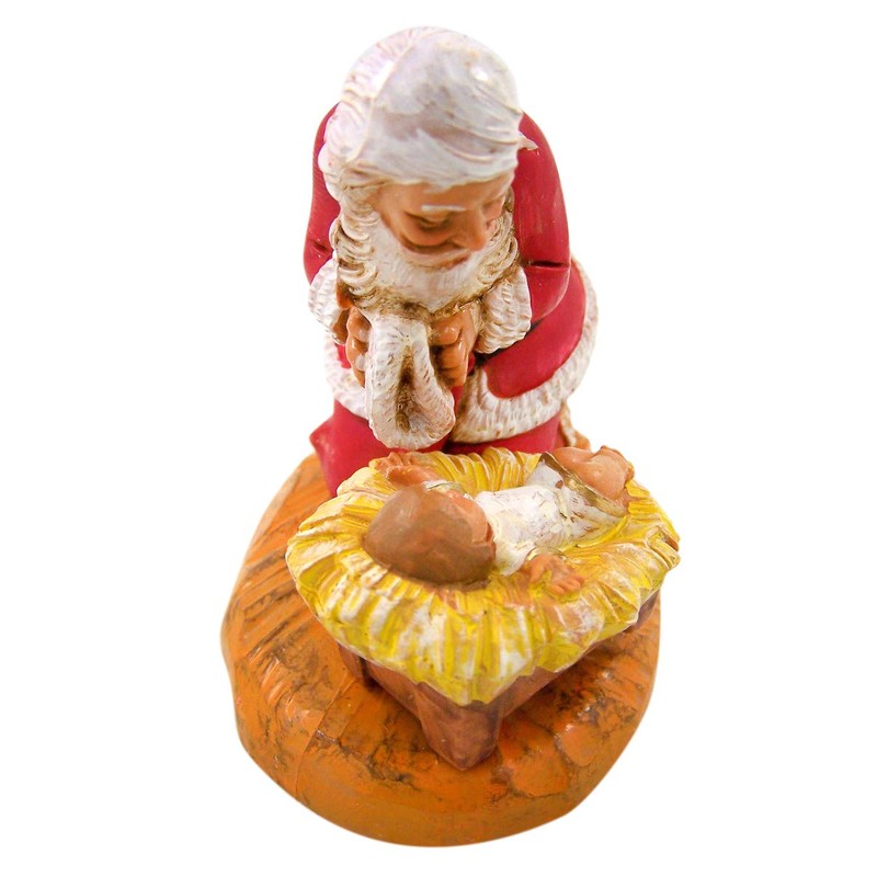 Fontanini by Roman Inc., Kneeling Santa, 5" Specialty Figures Collection,