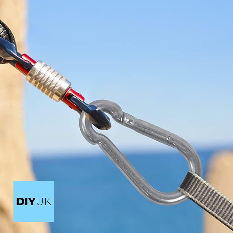 Carabiner 11x120mm Clips Hooks Heavy Duty Clip for Gym Climbing