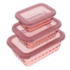 CHILDWEET Versatile Kitchen Storage Box Crisper Lunch Box 3pcs Airtight