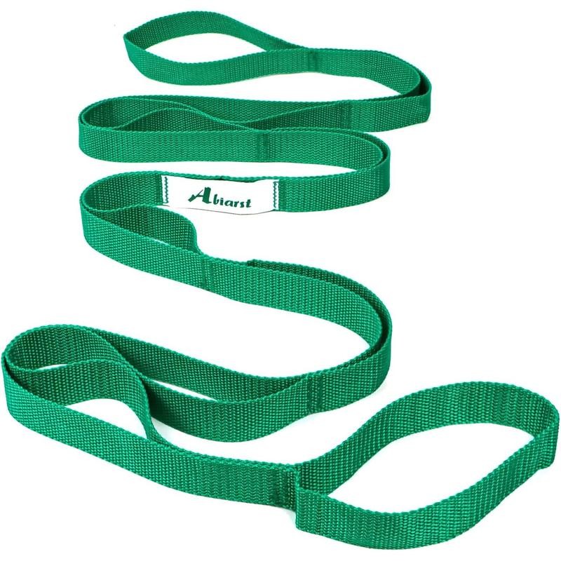 Stretching Strap Yoga Straps for Physical Therapy, 10 Loops Non-Elastic