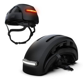 FEND Super+ Folding Bike Helmet with Lights – Ultra-Bright USB-C Front & Rear LEDs, Collapsible by 50%, CPSC/EN1078 Certified, for Adults, Commuters, E-Bikes, Scooters