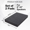 2-Pack Studio Monitor Speaker Noise Isolation Pads 3-Layer Acoustic Stand