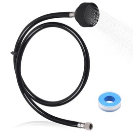 Aomitop Shampoo Bowl Sink Hose with Sprayer,Salon Spray Head Attachment for Shampoo Bowl Faucet Vacuum Breaker, Salons Sink, Barber Shop, Spa, 1/4" Thread