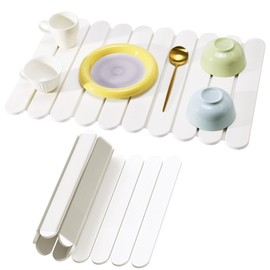 Foldable Stone Drying Mat for Kitchen Counter, Large Absorbent Dish Drying Mat, Quick Dry Diatomaceous Earth Mat for Dishes, Bottles, Cups, and Utensils, 23" x 15" Circle