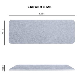 2pcs Water Absorbing Stone Tray, Diatomite Soap Dish 8.66x3.15in Water Absorbent Diatomite Coasters, Instant Dry Sink Organizer Portable Diatomite Sink Tray, Sink Fast Drying Stone For Home Kitchen