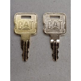 All 2 ) KEYS CAT CATIPILLAR Heavy Equipment Construction Excavator Dozer Key Set