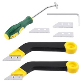 Mardatt 7Pcs Tile Grout Removal Tool Includes Tile Grout Saw Angled Grout Saw with Blades Replacement, Grout Cleaning Tool and Wrench for Seams Corner Tile Cleaning